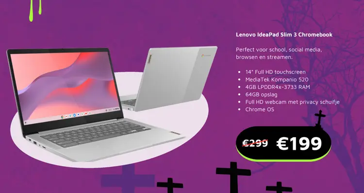 Aanbieding: IdeaPad Slim 3 Chromebook