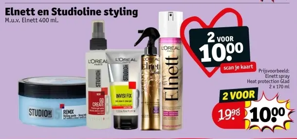 Aanbieding: Elnett en Studioline styling