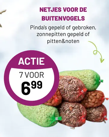 Aanbieding: Pinda's gepeld of gebroken, zonnepitten gepeld