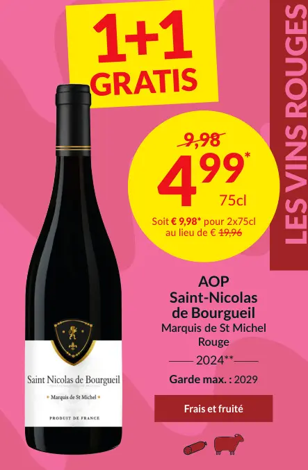 Offre: Saint-Nicolas de Bourgueil Marquis de St Michel