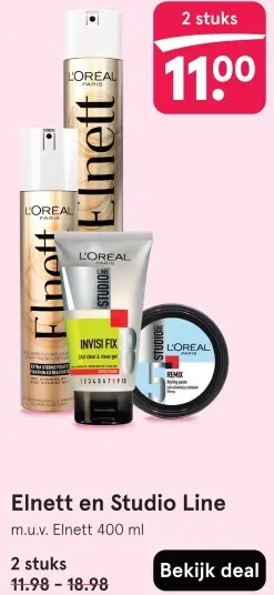 Aanbieding: Elnett en Studio Line