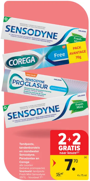 Promotie: Tandpasta, tandenborstels en mondwater