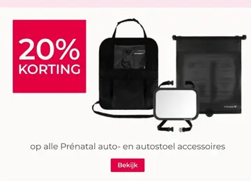 Aanbieding: Prénatal auto- en autostoel accessoires
