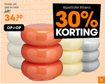 Aanbieding: Bijzettafel Ribera Zand