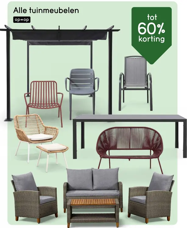 Aanbieding: Alle tuinmeubelen