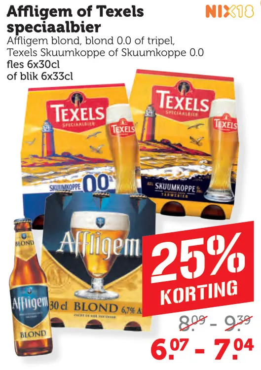 Aanbieding: Affligem of Texels speciaalbier