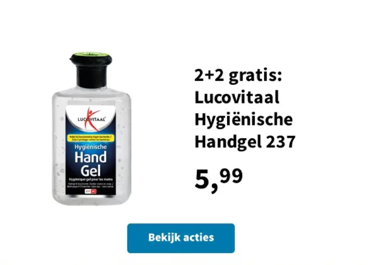 Promotie: Hygiënische Handgel