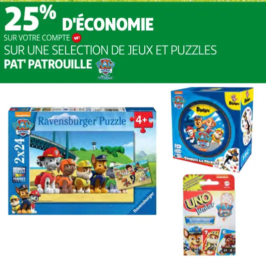 Promotie: Ravensburger Puzzle / Dodoix / UNO Junior
