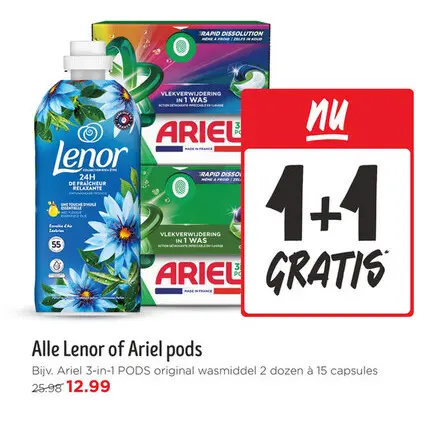 Aanbieding: Lenor or Ariel pods