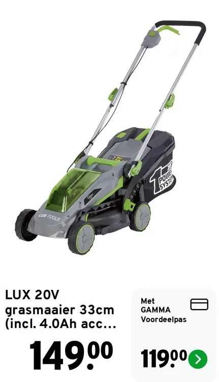 Aanbieding: Grasmaaier 33cm