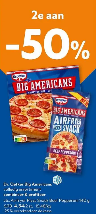 Promotie: Dr. Oetker American Pizza's