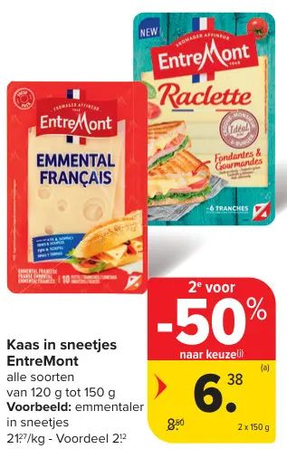 Promotie: Kaas in sneetjes