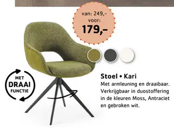 Promotie: Stoel Kari