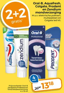 Aanbieding: Oral-B, Aquafresh, Colgate, Prodent en Zendiu