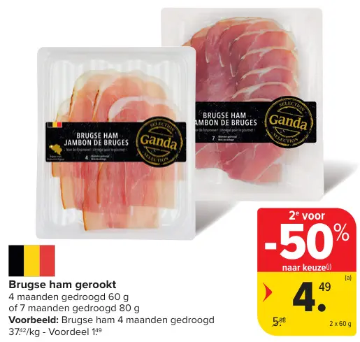 Aanbieding: Brugse ham gerookt