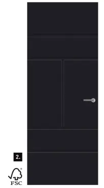 Aanbieding: Arne Bodil binnendeur diep zwart