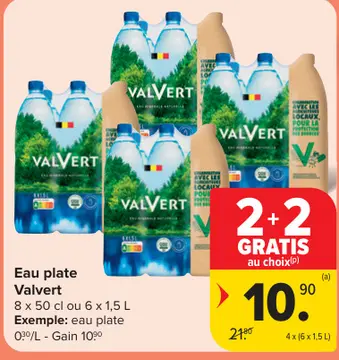 Offre: Eau plate Valvert