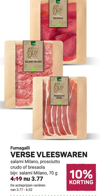 Aanbieding: Verse vleeswaren