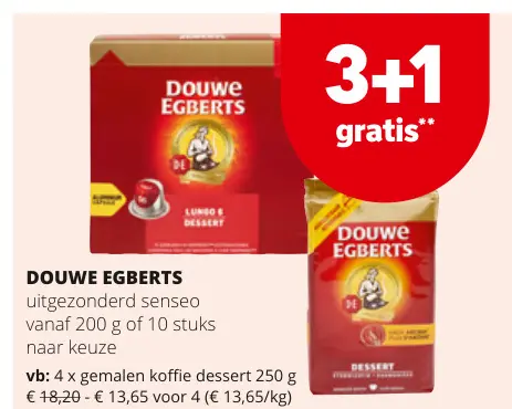 Promotie: Koffie Dessert