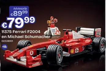 Aanbieding: 11375 LEGO Icons Ferrari F2004 en Michael Schumacher