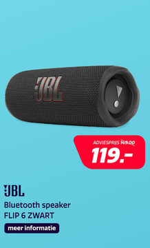 Aanbieding: JBL Bluetooth Speaker  FLIP 6 ZWART