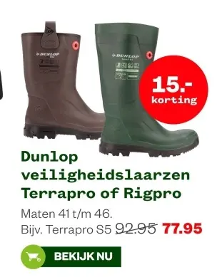 Aanbieding: Veiligheidslaarzen Terrapro of Rigpro