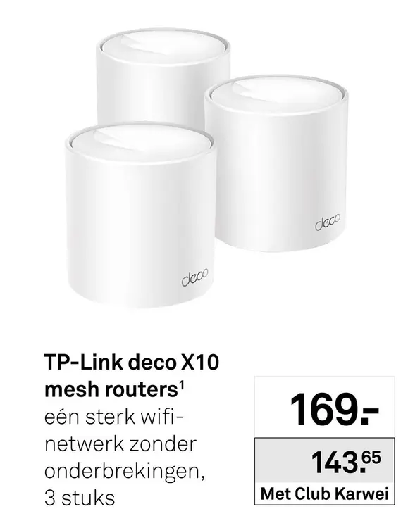 Aanbieding: Deco X10 mesh routers