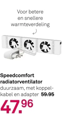 Aanbieding: Speedcomfort radiatorventilator