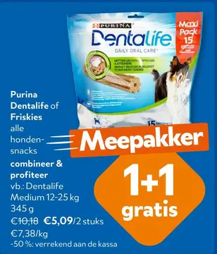 Aanbieding: Purina Dentalife of Friskies alle hondensnack