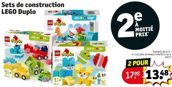 Offre: Sets de construction LEGO Duplo