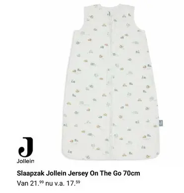 Aanbieding: Slaapzak Jollein Jersey On The Go 70cm