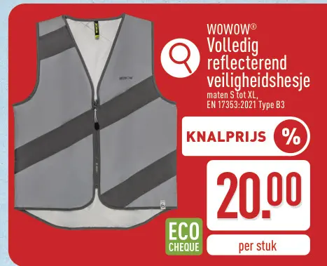 Promotie: Volledig reflecterend veiligheidshesje