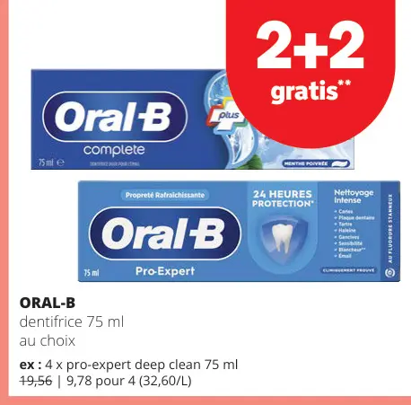 Offre: Dentifrice 75 ml