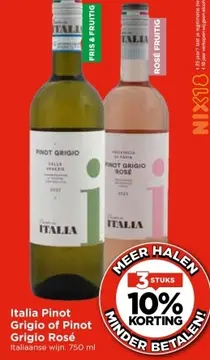 Aanbieding: Italia Pinot Grigio of Pinot Grigio Rosé