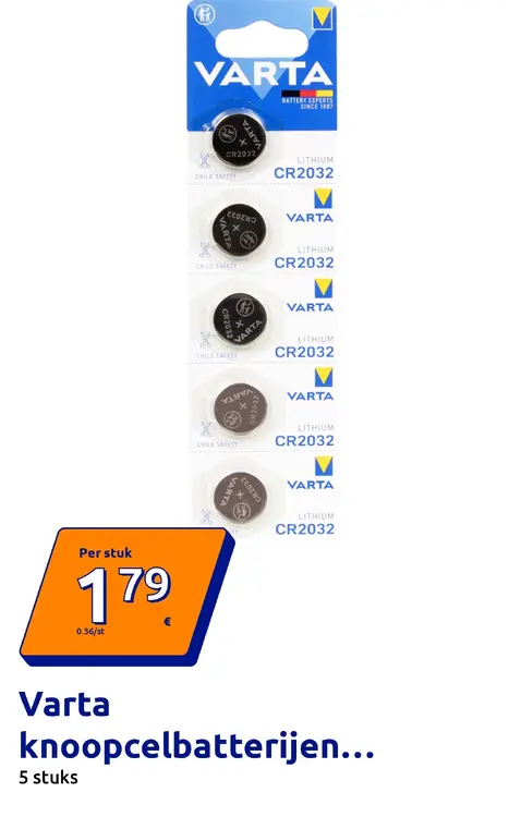 Aanbieding: Knoopcelbatterijen
