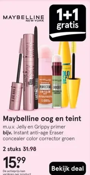 Aanbieding: Maybelline oog en teint