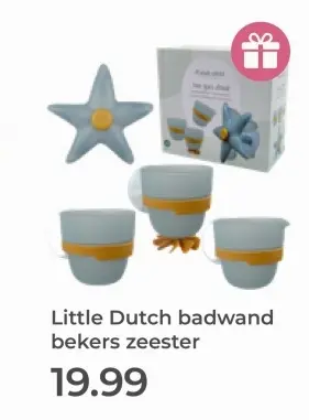 Aanbieding: badwand bekers zeester