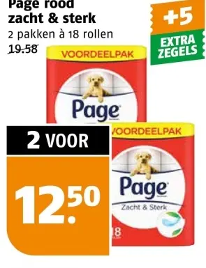 Aanbieding: Page rood zacht & sterk