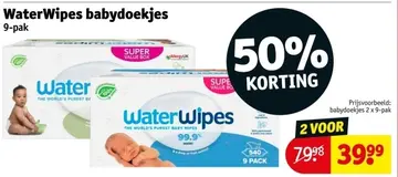 Aanbieding: WaterWipes babydoekjes