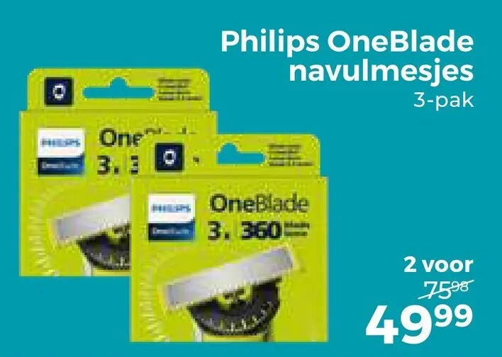 Aanbieding: OneBlade navulmesjes