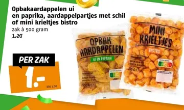 Aanbieding: Opbakaardappelen ui en paprika, aardappelpart
