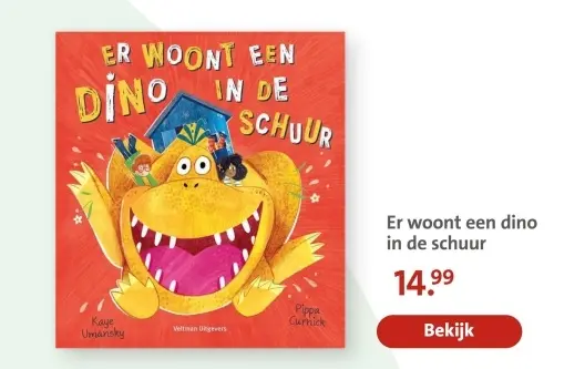 Aanbieding: Er woont een dino in de schuur
