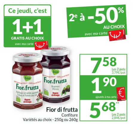 Offre: Fior di frutta Confiture