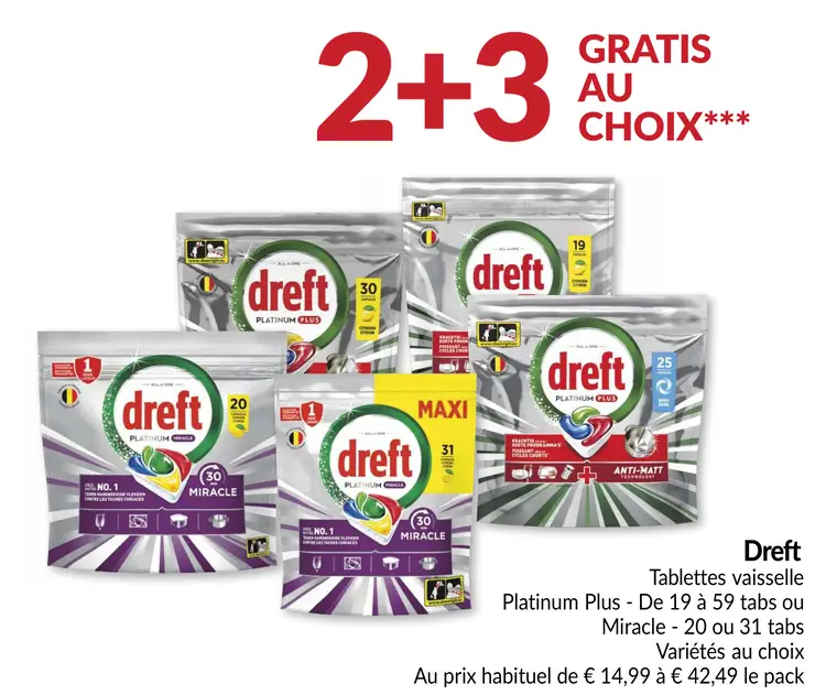 Offre: Dreft Tablettes vaisselle
