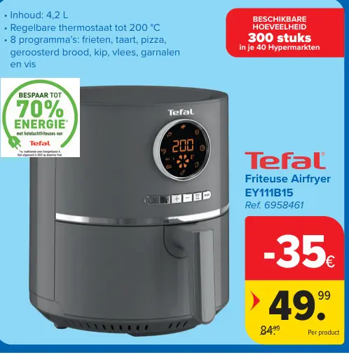 Promotie: Friteuse Airfryer EY111B15