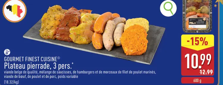 Offre: Plateau pierrade, 3 pers.