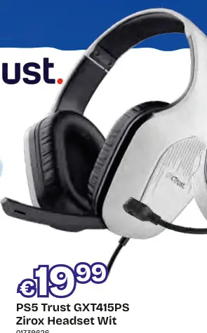 Promotie: PS5 Trust GXT498W Forta Headset Wit