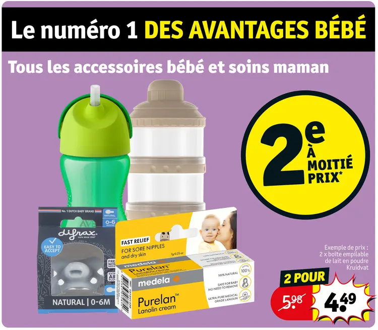 Offre: Tous les accessoires bébé et soins maman