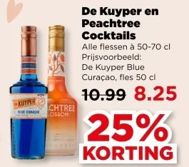 Aanbieding: De Kuyper en Peachtree Cocktails