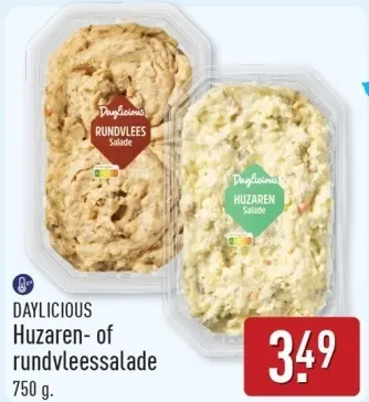 Aanbieding: Huzaren- of rundvleessalade